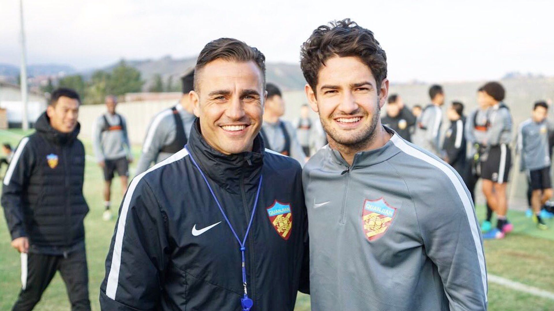 Fabio Cannavaro Alexandre Pato Tianjin Quanjian
