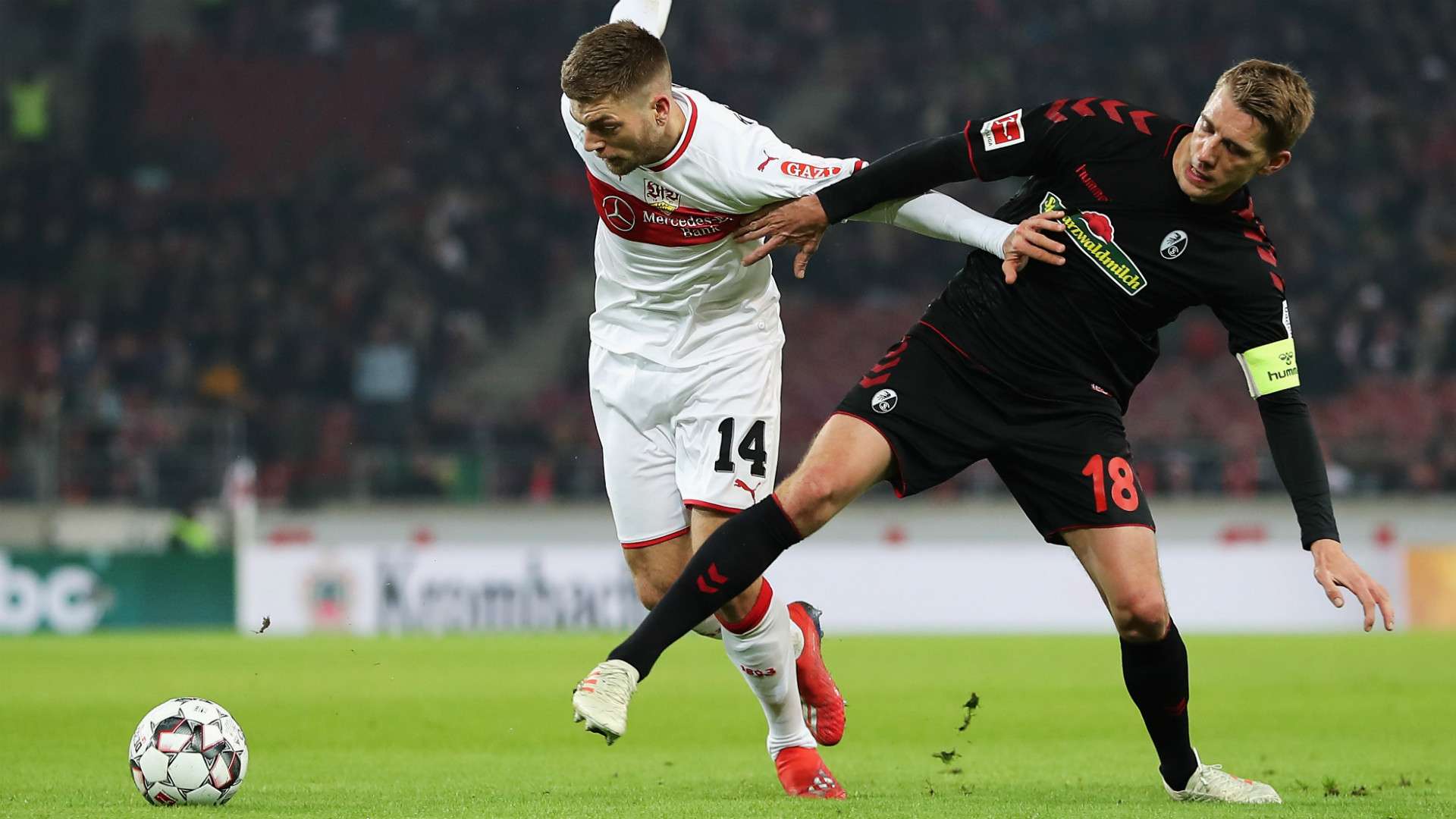 ALEXANDER ESSWEIN STUTTGART NILS PETERSEN FREIBURG GERMAN BUNDESLIGA 03022019