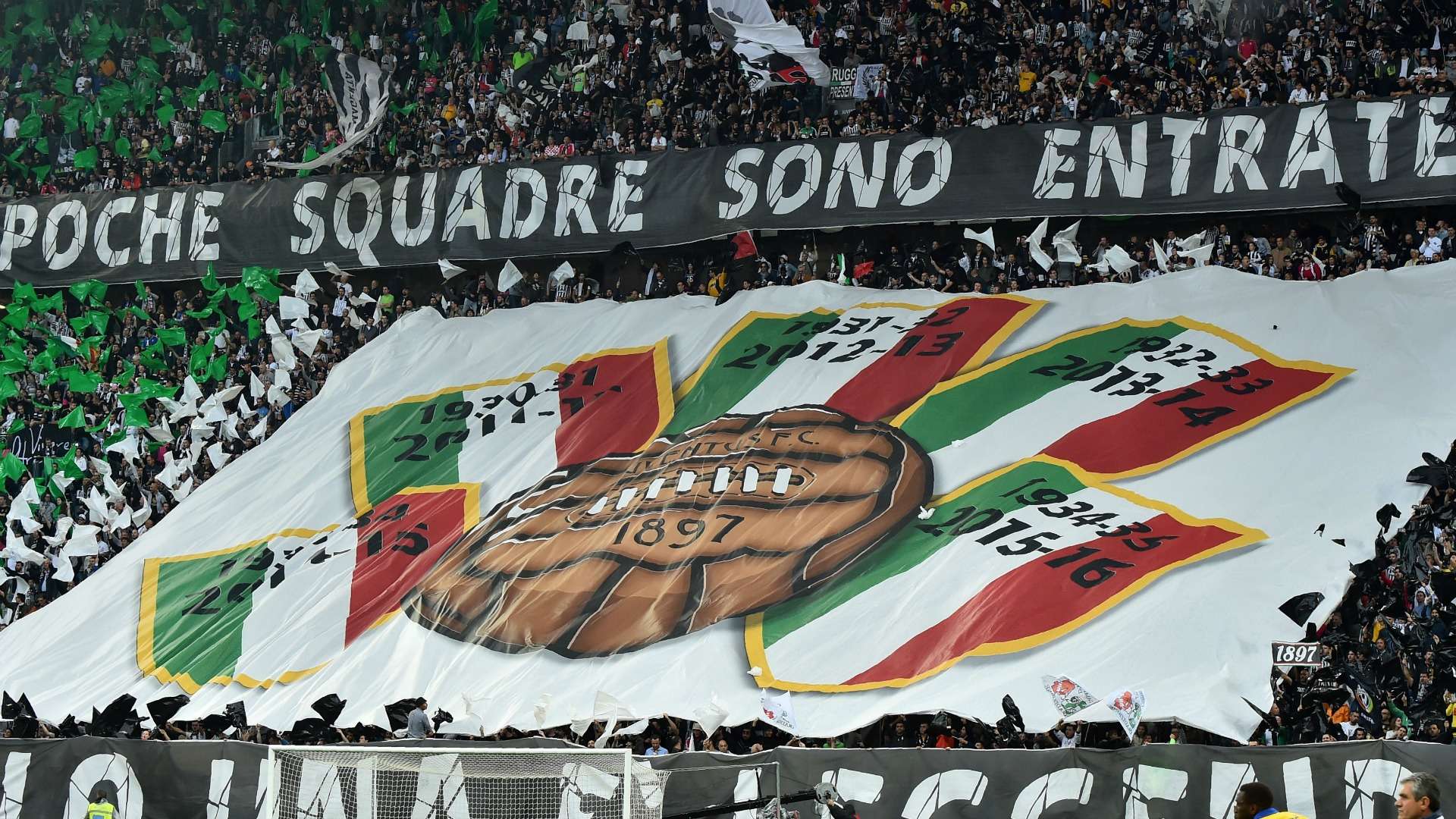 Juventus celebrate Scudetto