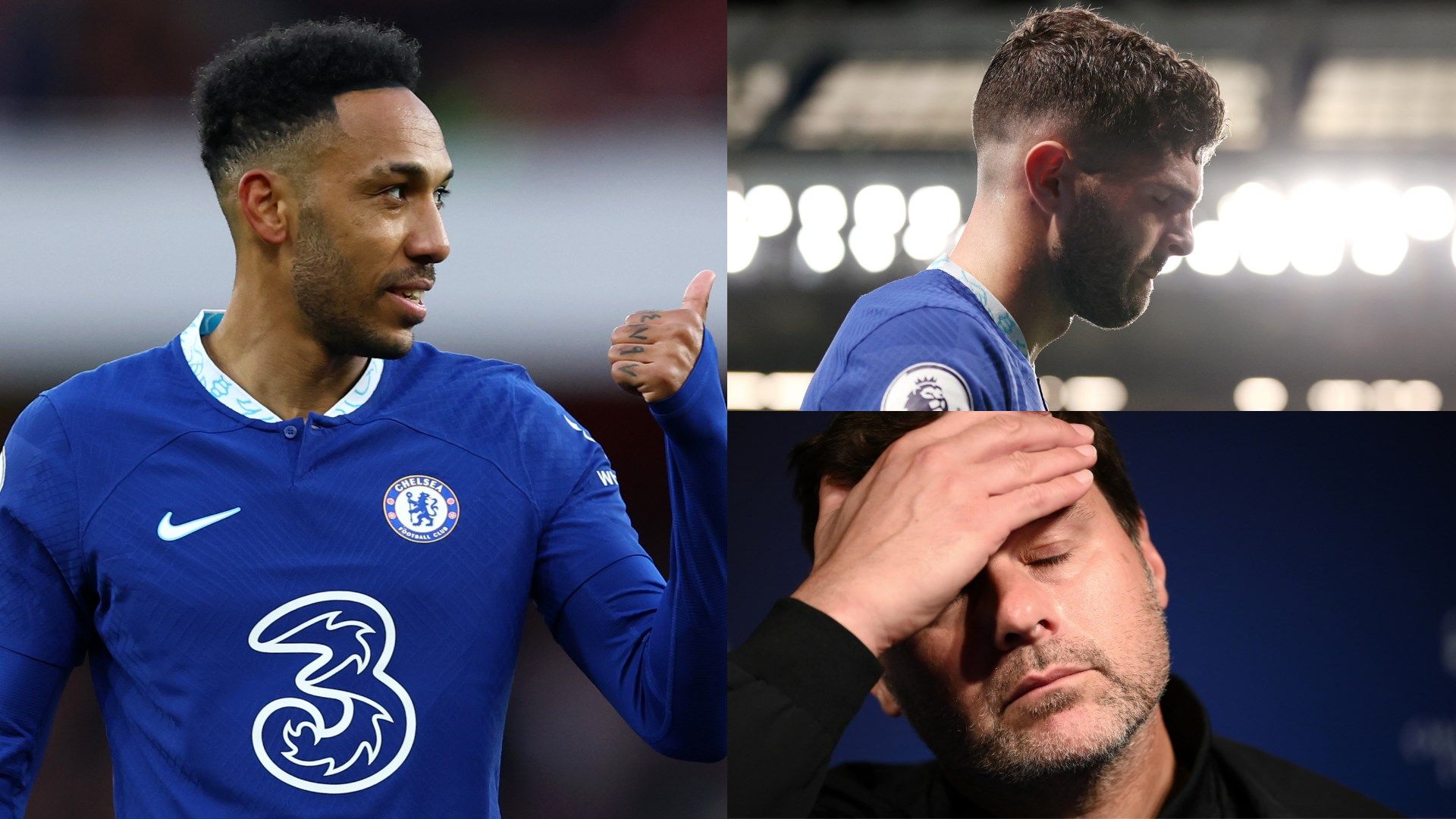 Pierre-Emerick Aubameyang Christian Pulisic Mauricio Pochettino