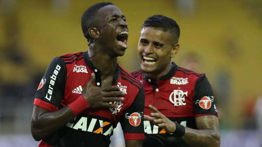Vinicius Junior e Everton - Flamengo - 10/02/2018