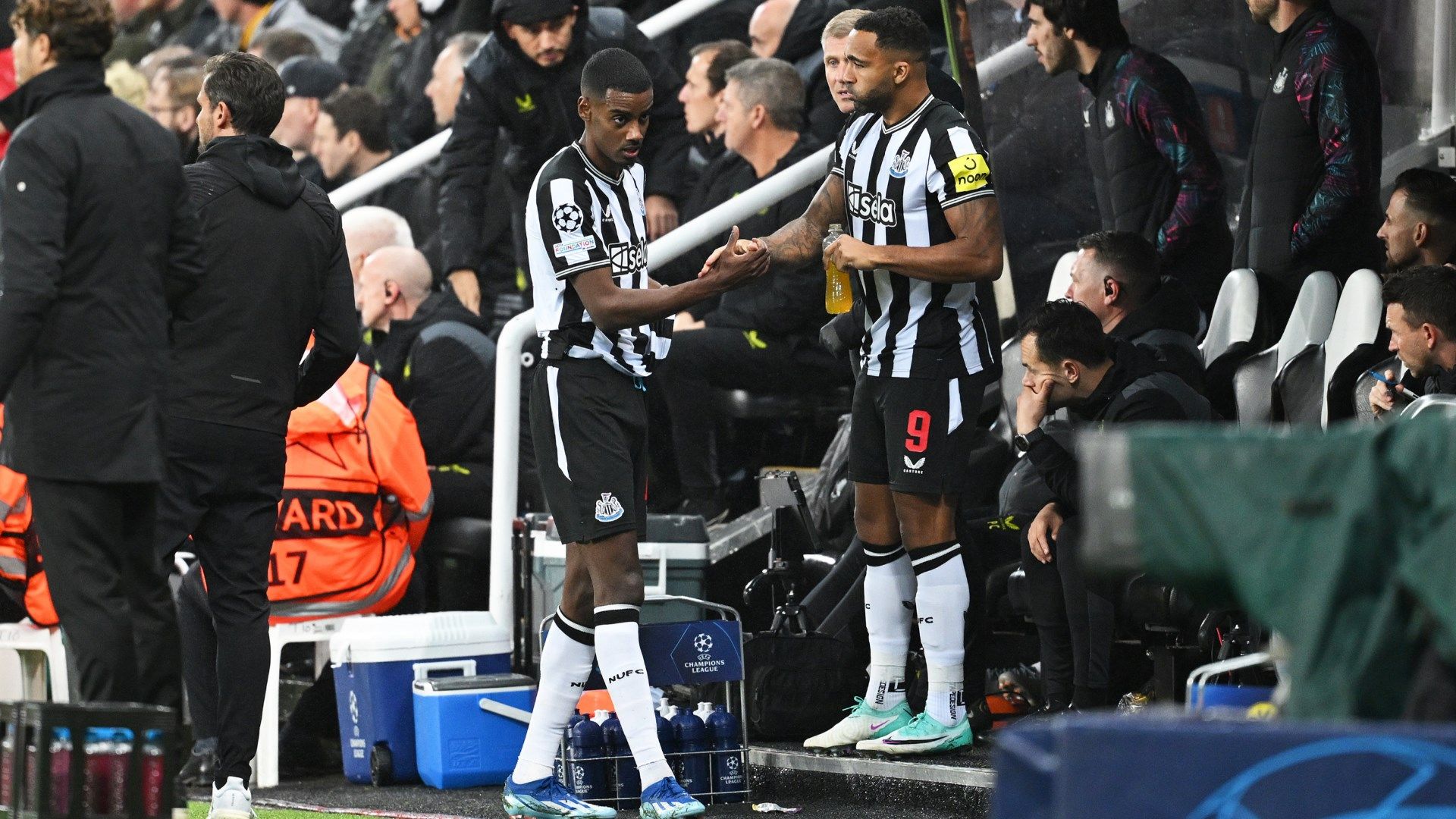 Callum Wilson Alexander Isak Newcastle Dortmund Champions League 2023-24