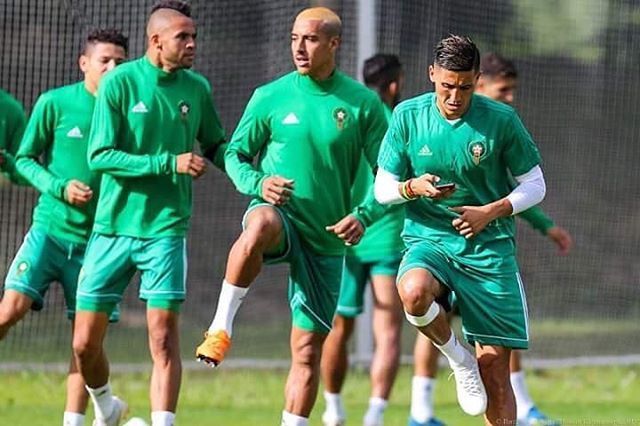 فيصل فجر في تدريبات المغرب