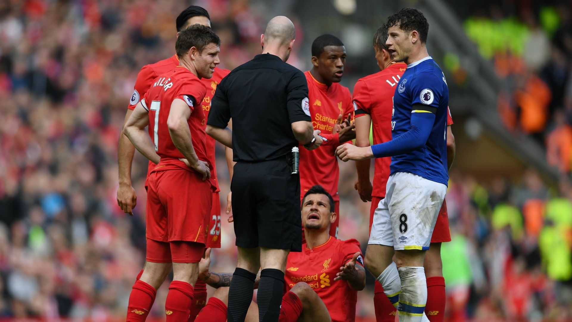 Dejan Lovren Ross Barkley Liverpool Everton Premier league 01042017