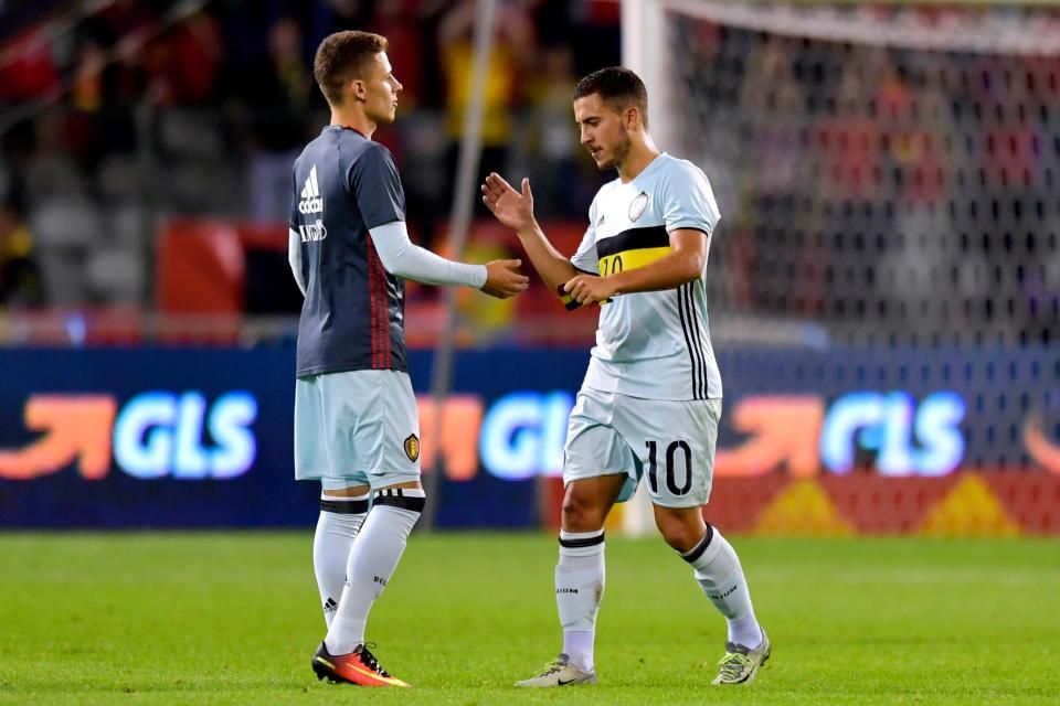 Thorgan Hazard and Eden Hazard Belgium