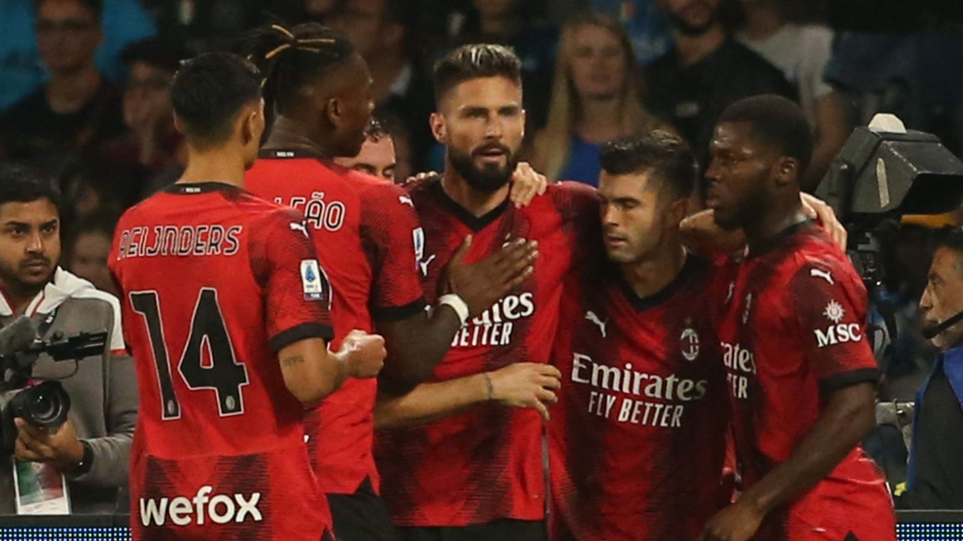 Giroud Pulisic Milan Napoli 2023