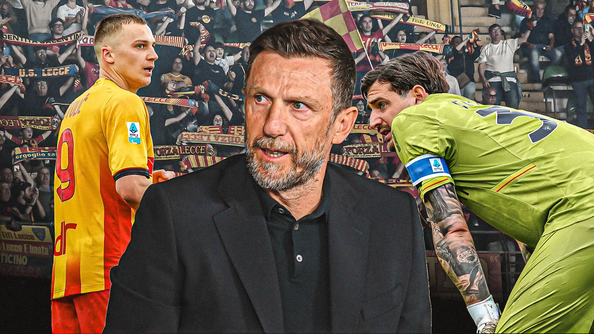 Lecce retrocesso in Serie B 2025-2026 GFX