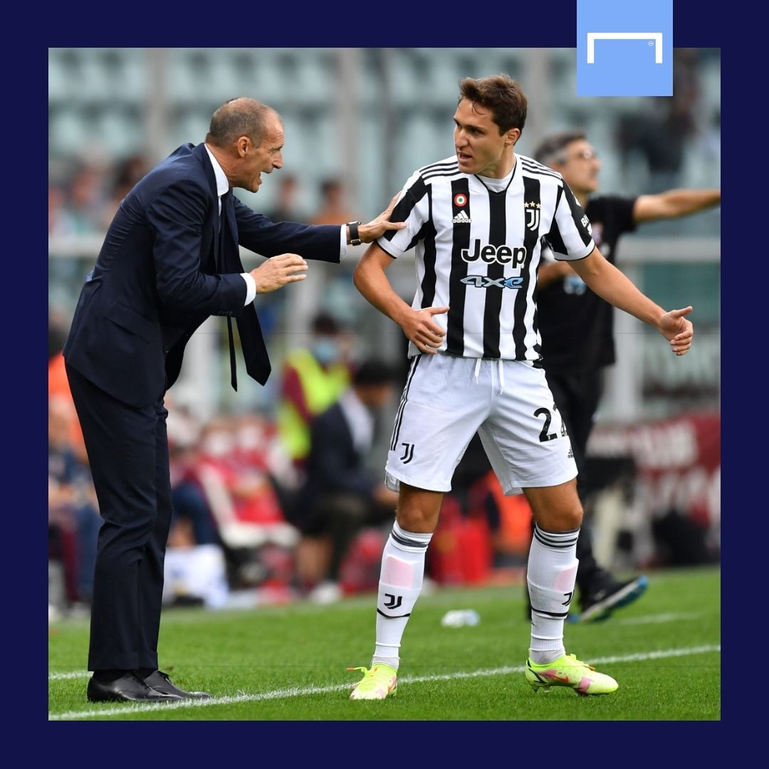 Massimiliano Allegri Federico Chiesa Juventus 2021-22 GFX