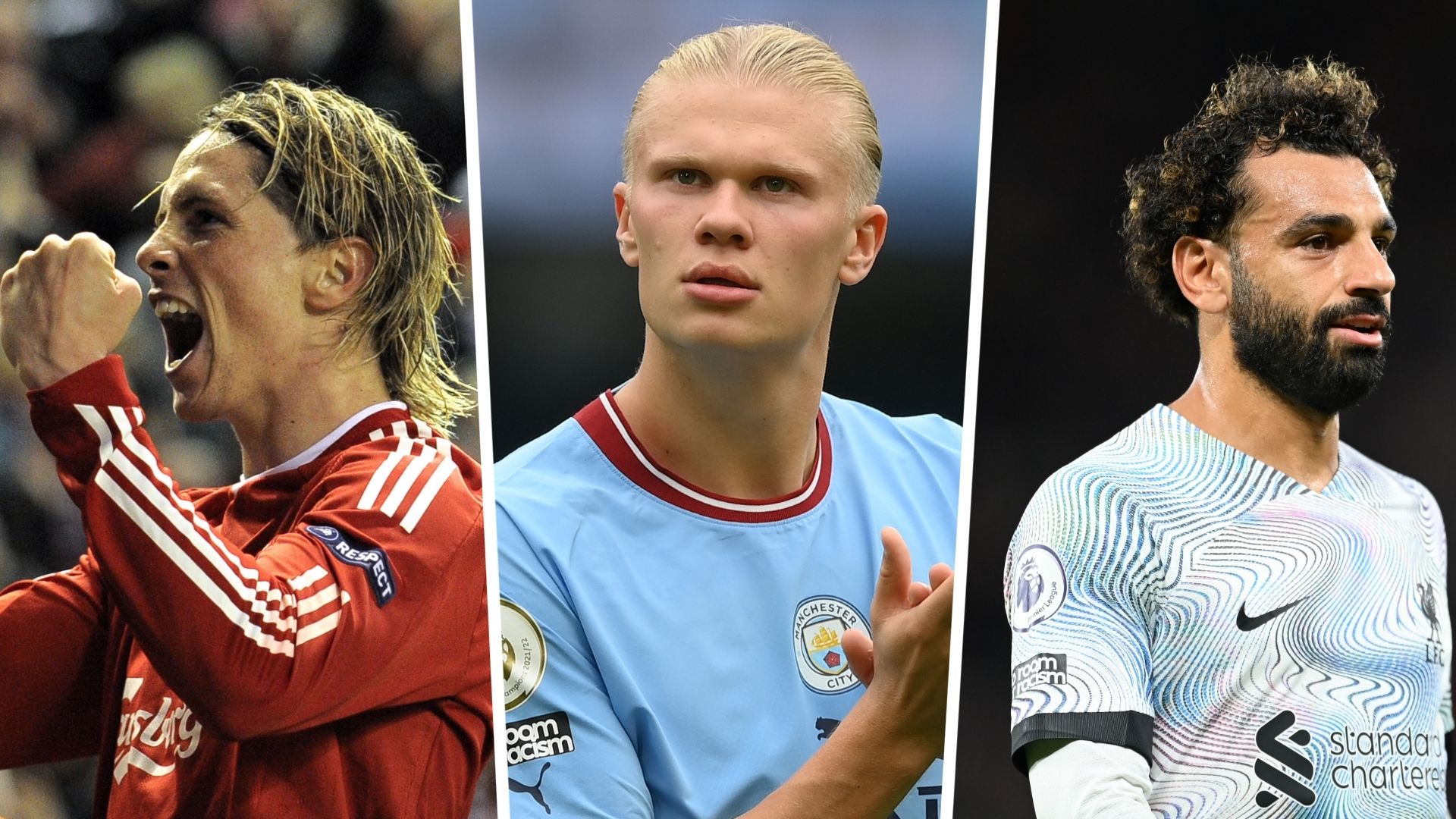 Fernando Torres Erling Haaland Mohamed Salah