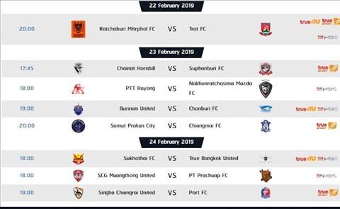 Thai League 2019 matchday 1