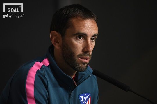 2일(현지시간) 유로파리그 준결승 2차전 아스날과의 경기를 앞두고 기자회견에 참석한 디에고 고딘. 사진=게티이미지