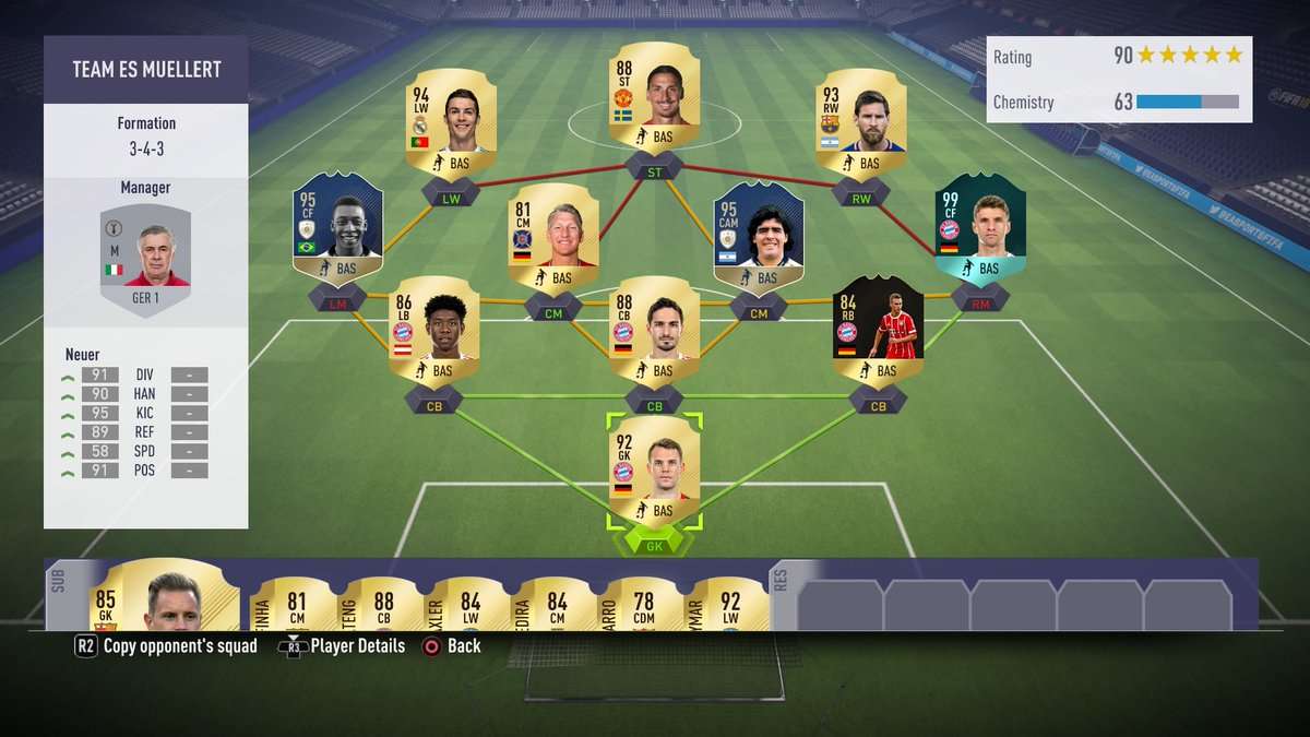 FIFA 18 Ultimate Team Thomas Muller Squad Battle