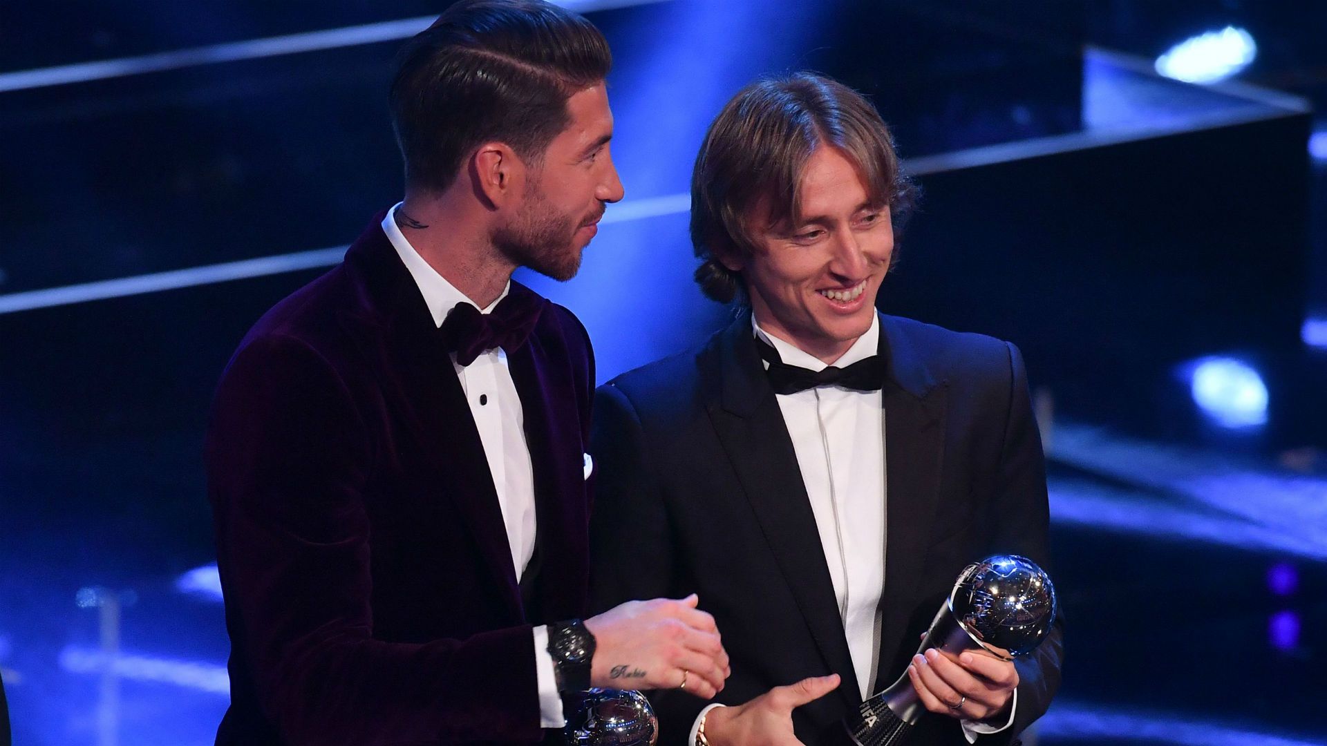 sergio ramos luka modric - fifa best award - 23102017