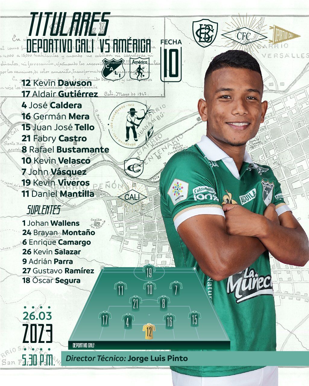 Nómina Cali América Liga BetPlay 2023 I