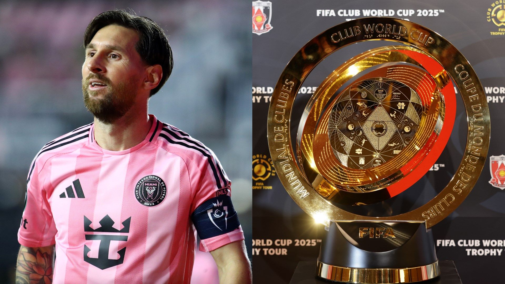 Lionel Messi Inter Miami Club World Cup trophy