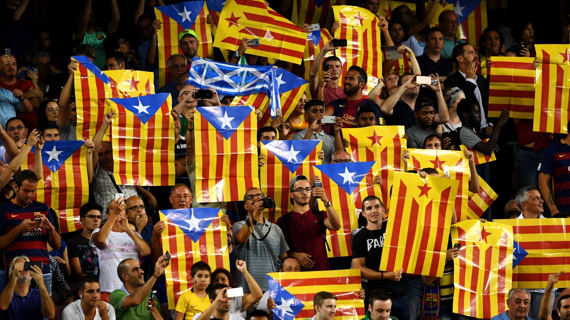 Catalonian Flag Barcelona Celtic 091316