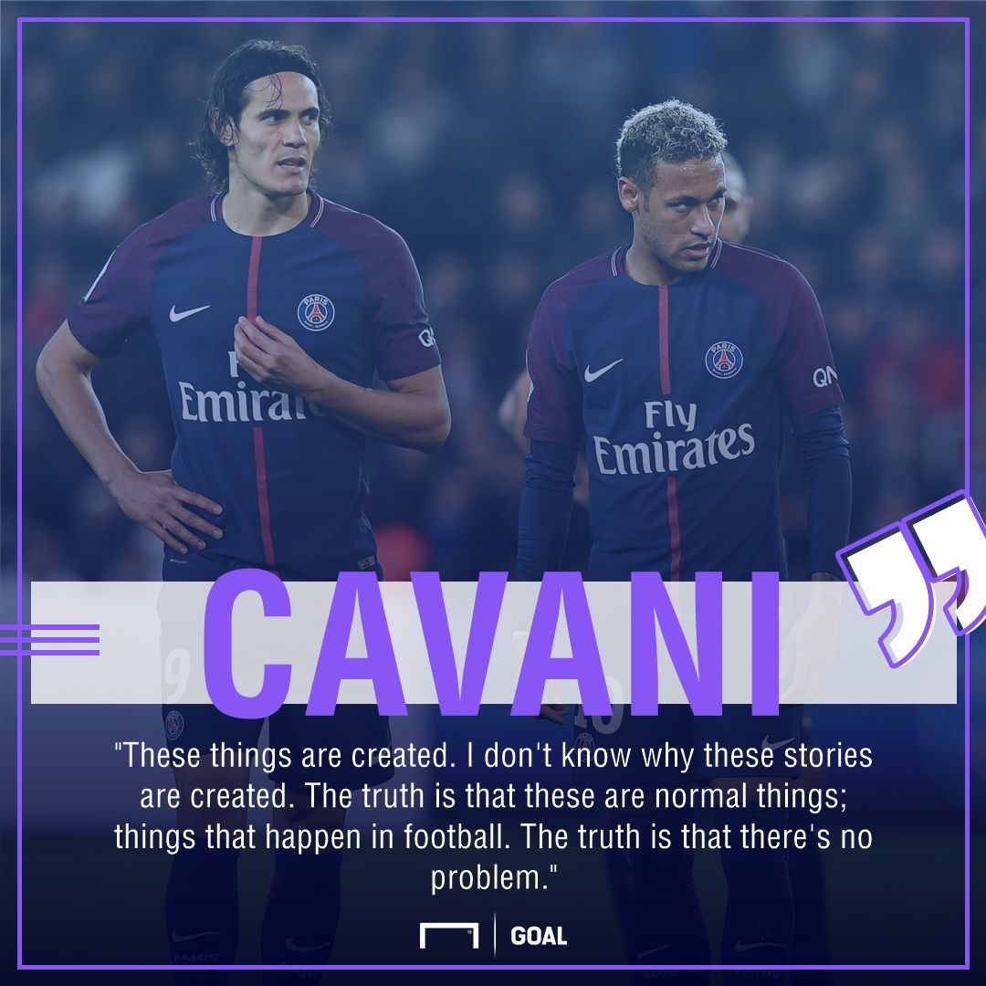 Edinson Cavani Neymar PSG no problem