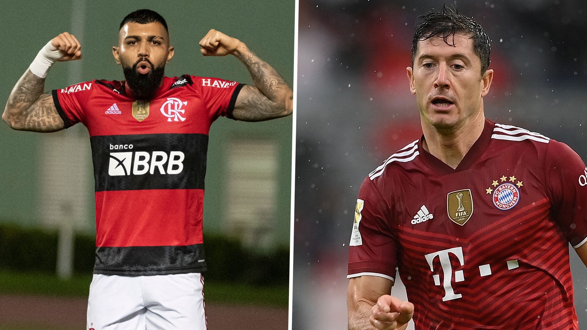Gabigol Lewandowski Flamengo Bayern