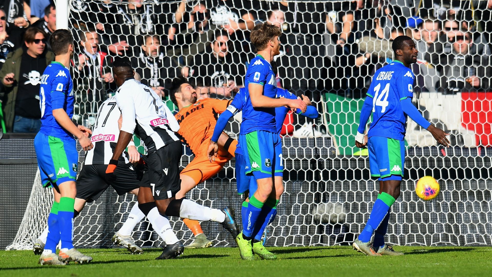 Udinese Sassuolo 2020 Okaka goal