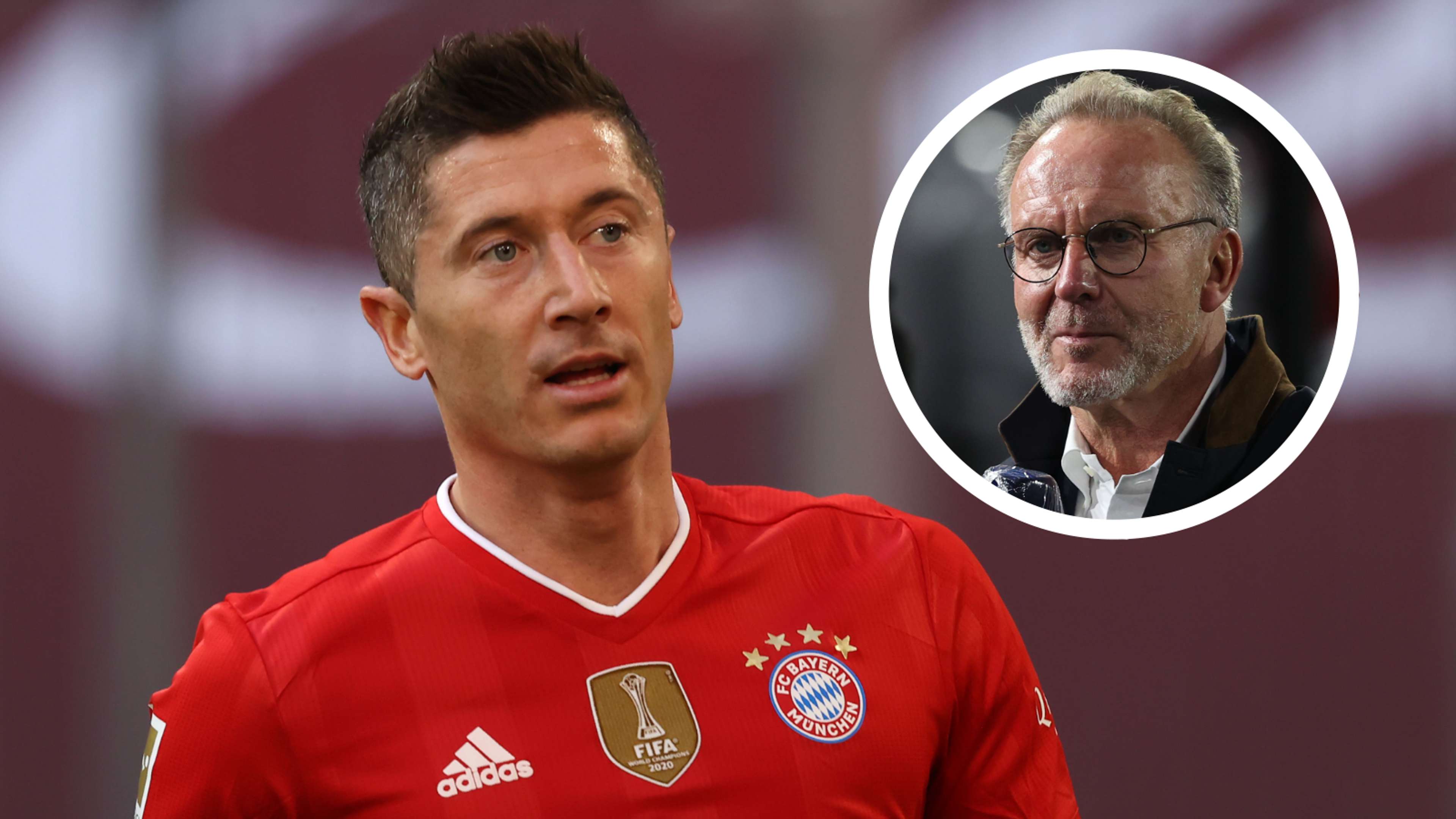 Robert Lewandowski Karl-Heinz Rummenigge FC Bayern 2021