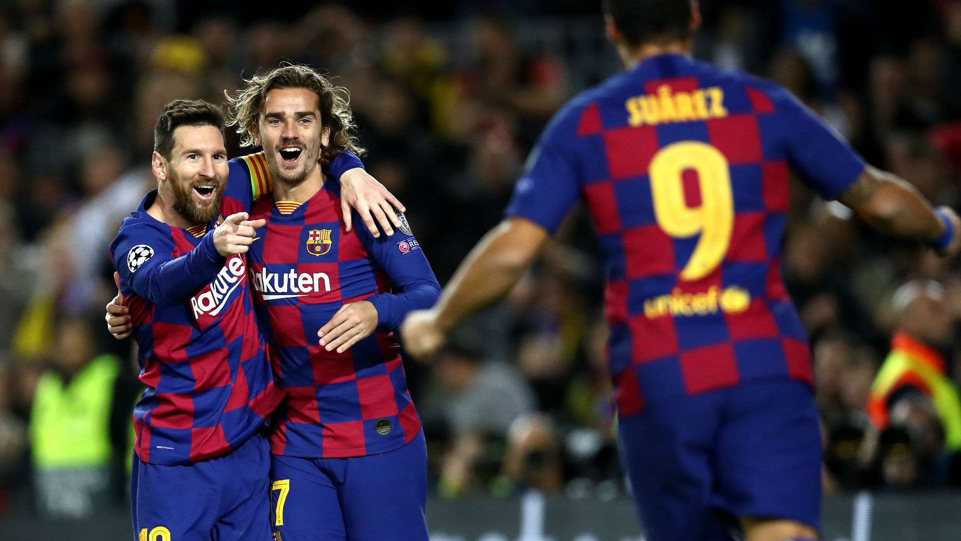 Messi Griezmann Barcelona Borussia Dortmund Champions League