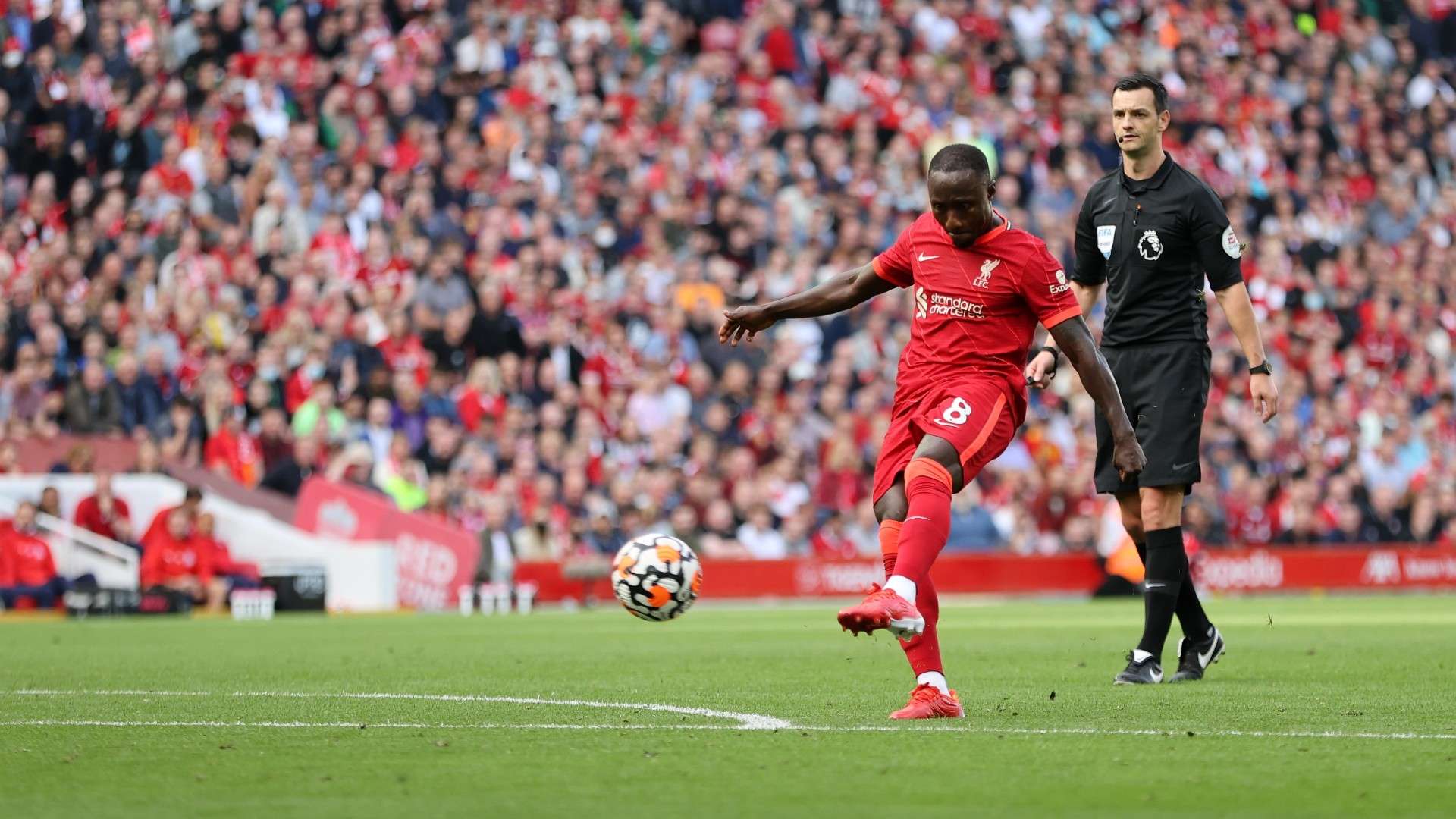 Naby Keita Liverpool vs Crystal Palace 2021-22