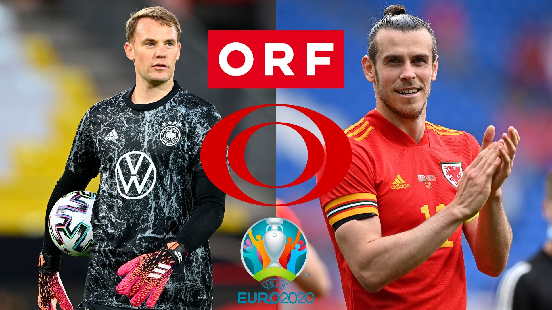 header orf gareth bale manuel neuer fußball-em 2021 tv heute live-stream gfx