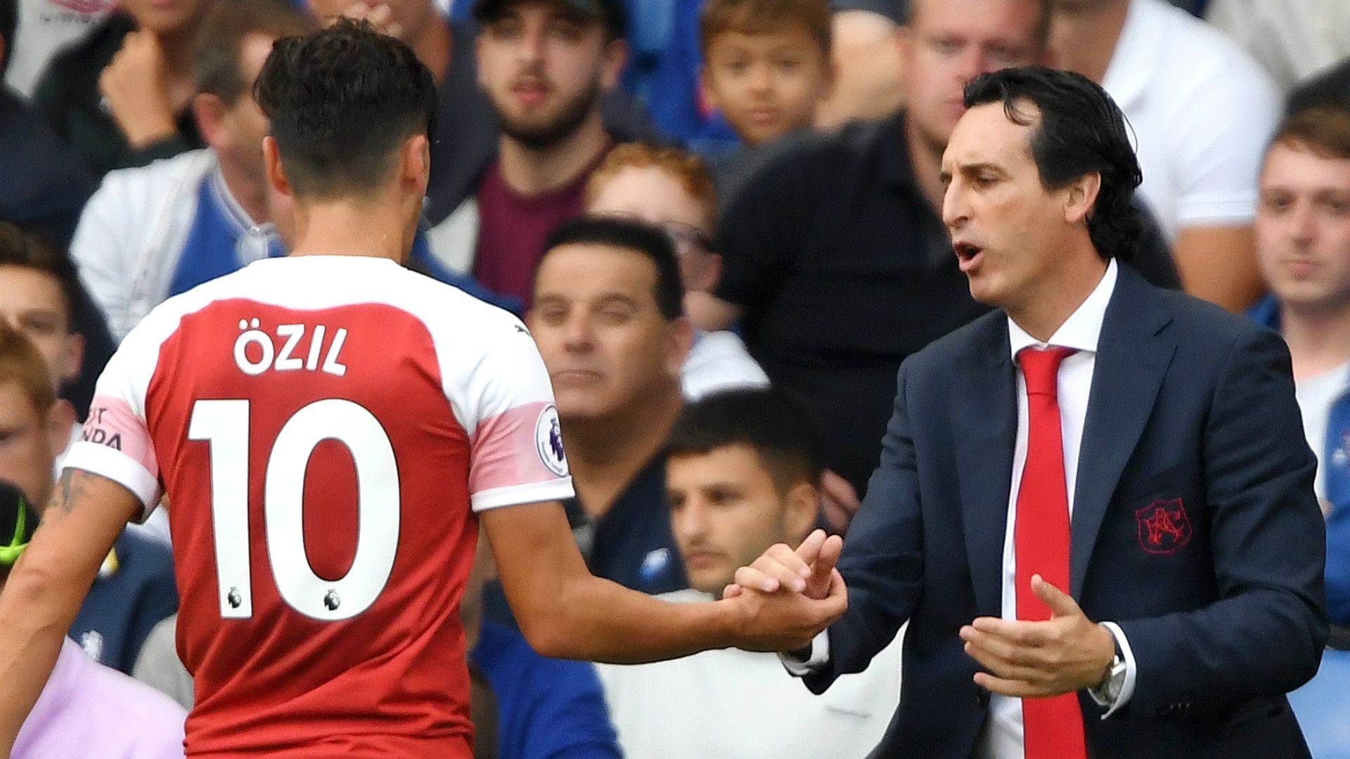 Mesut Ozil Unai Emery Arsenal 2018-19