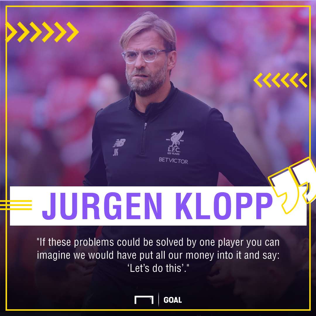 Jurgen Klopp Liverpool no centre-half signing