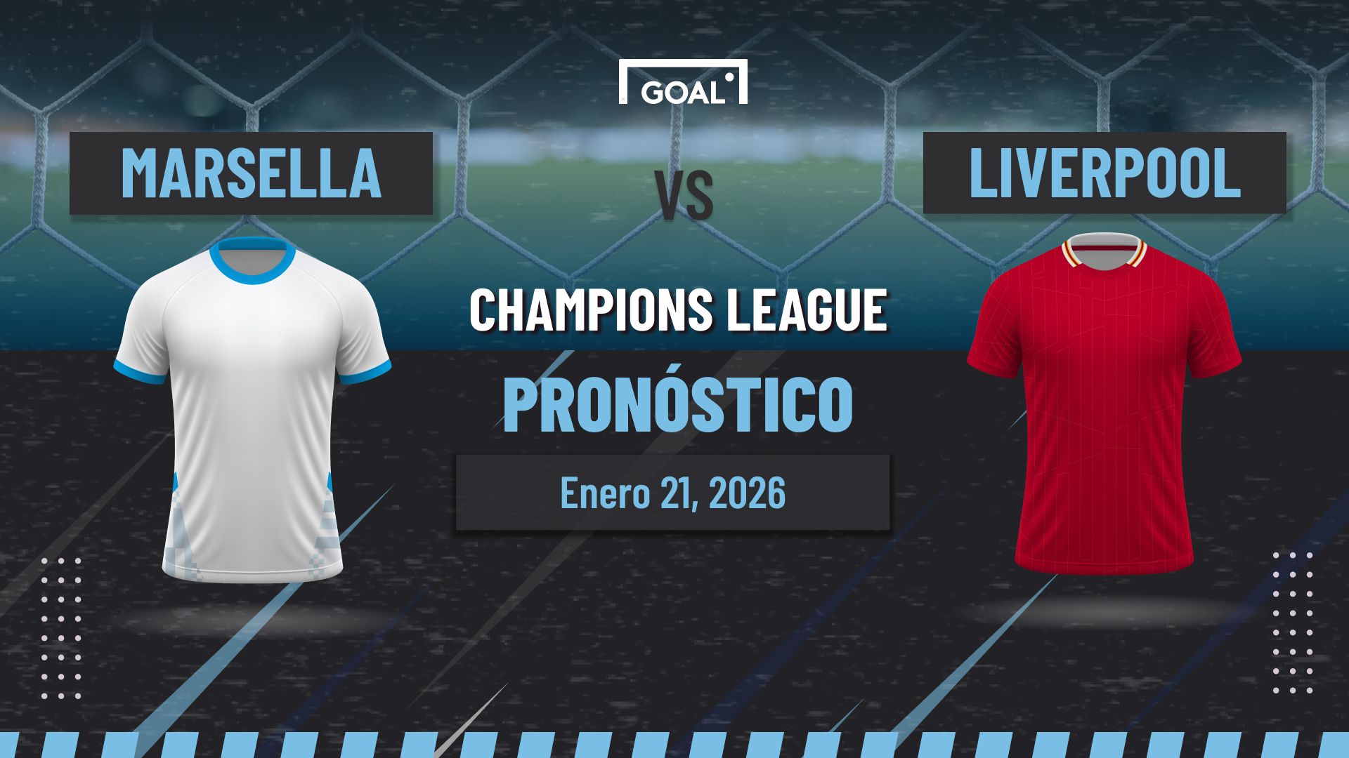 Marsella vs Liverpool Pronóstico y Apuestas Champions League | 21/01/26