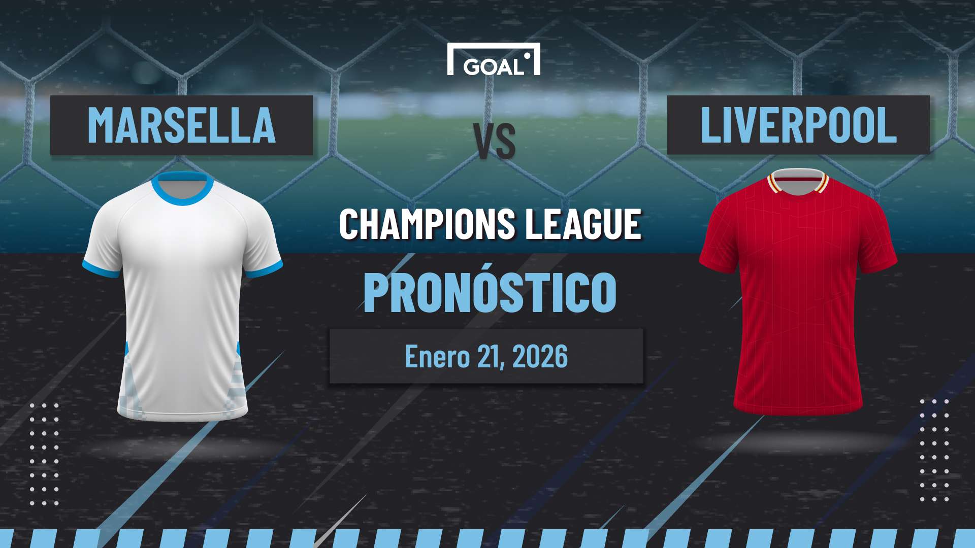 Marsella vs Liverpool Pronóstico y Apuestas Champions League | 21/01/26