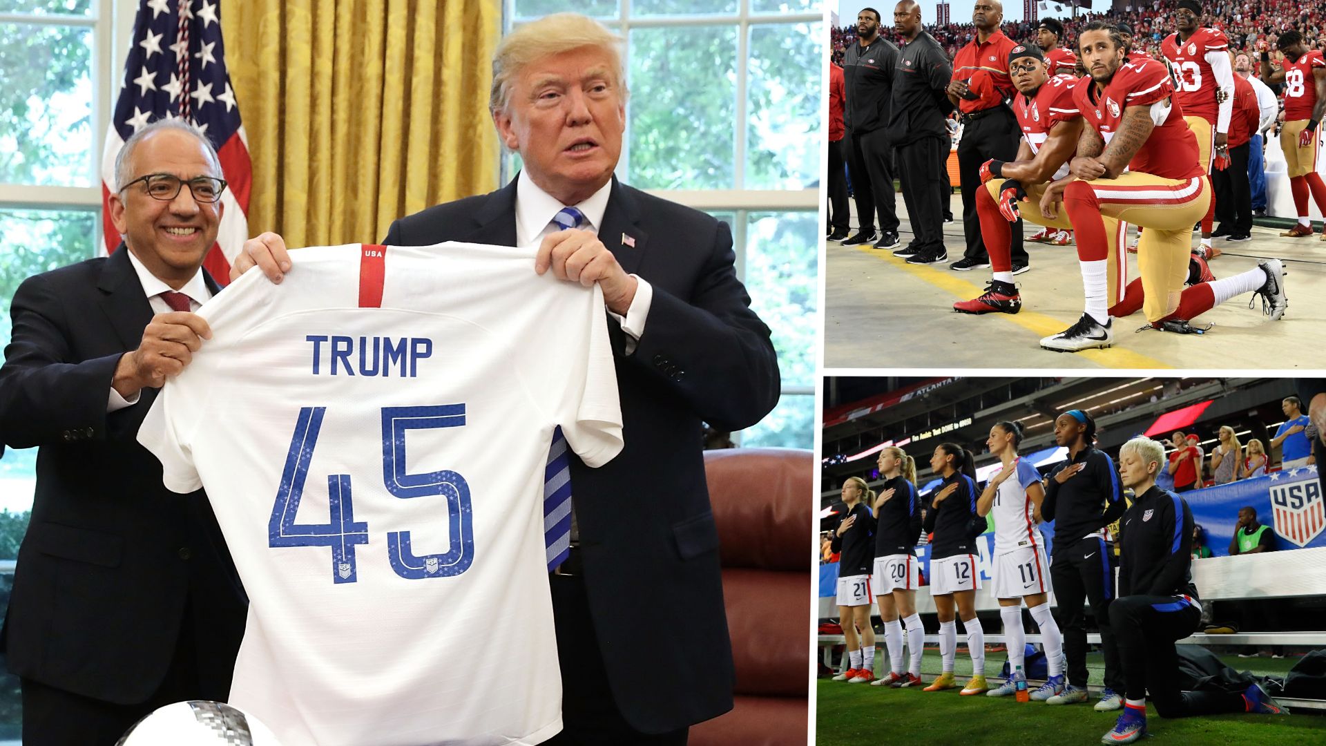Trump Rapinoe Kaepernick