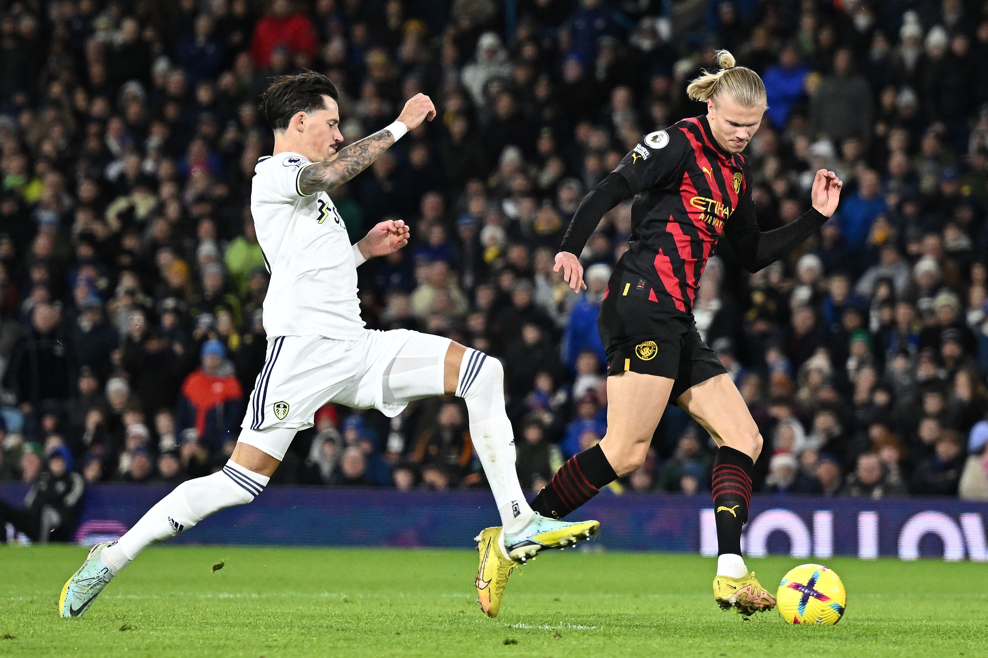 Erling Haaland Leeds Man City 2022-23