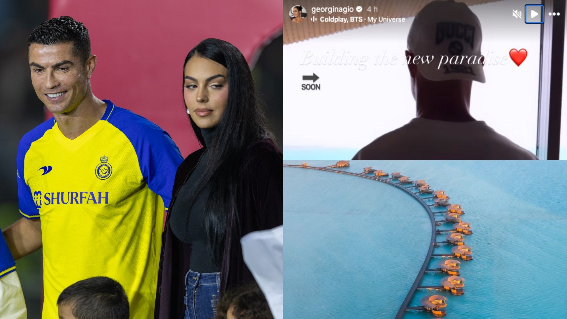 Cristiano Ronaldo Georgina Rodriguez Saudi hotel