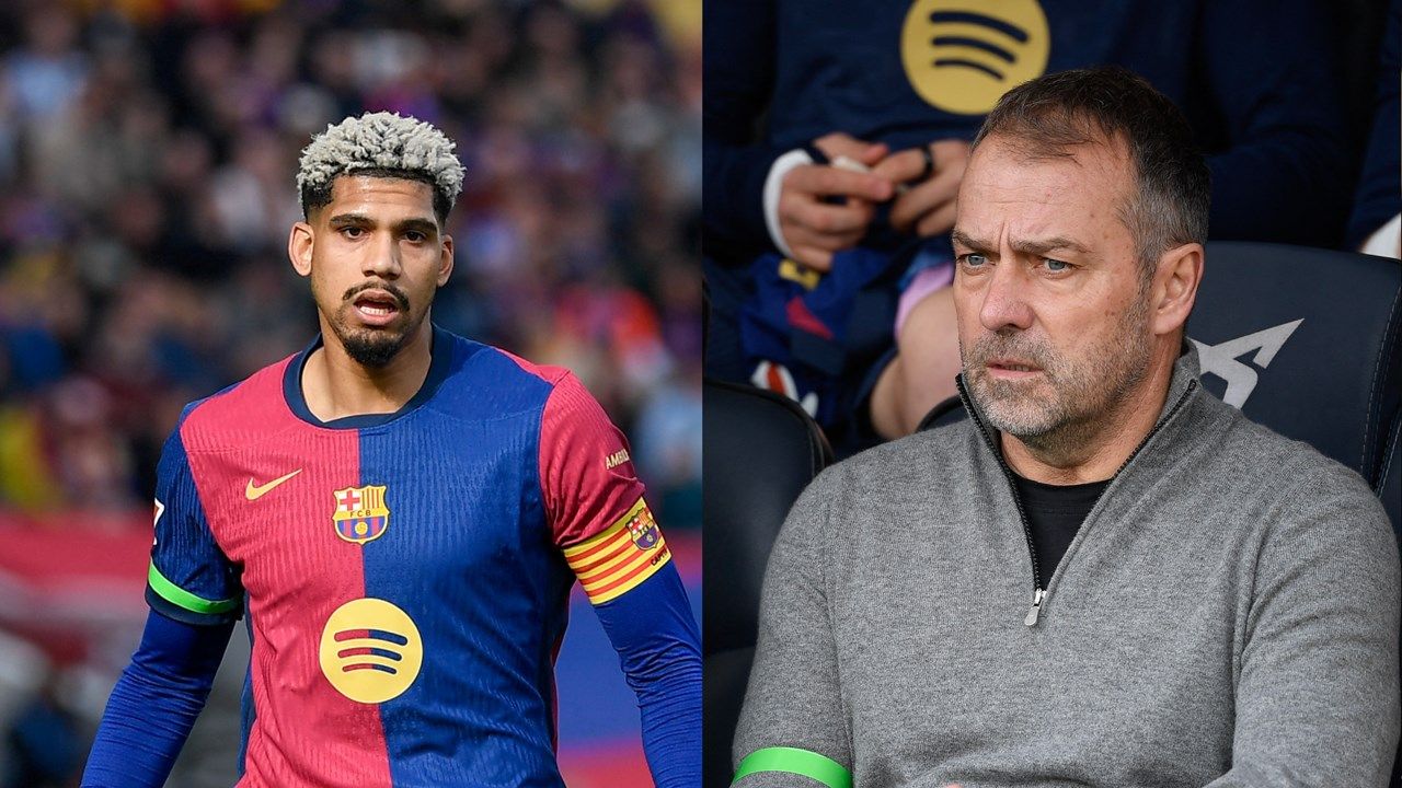 Barcelona manager Hansi Flick offers words of support for under-fire Ronald Araujo after costly Inter error | Goal.com UK