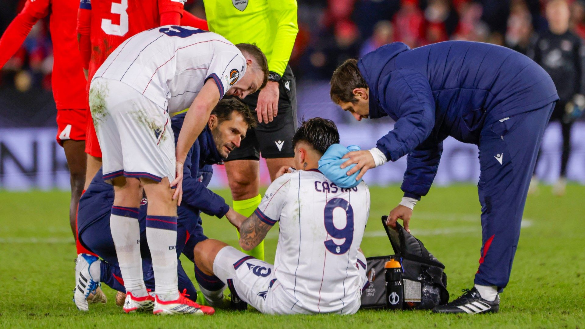 Castro Bologna infortunio