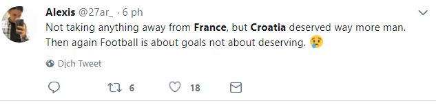 Reaction France Croatia