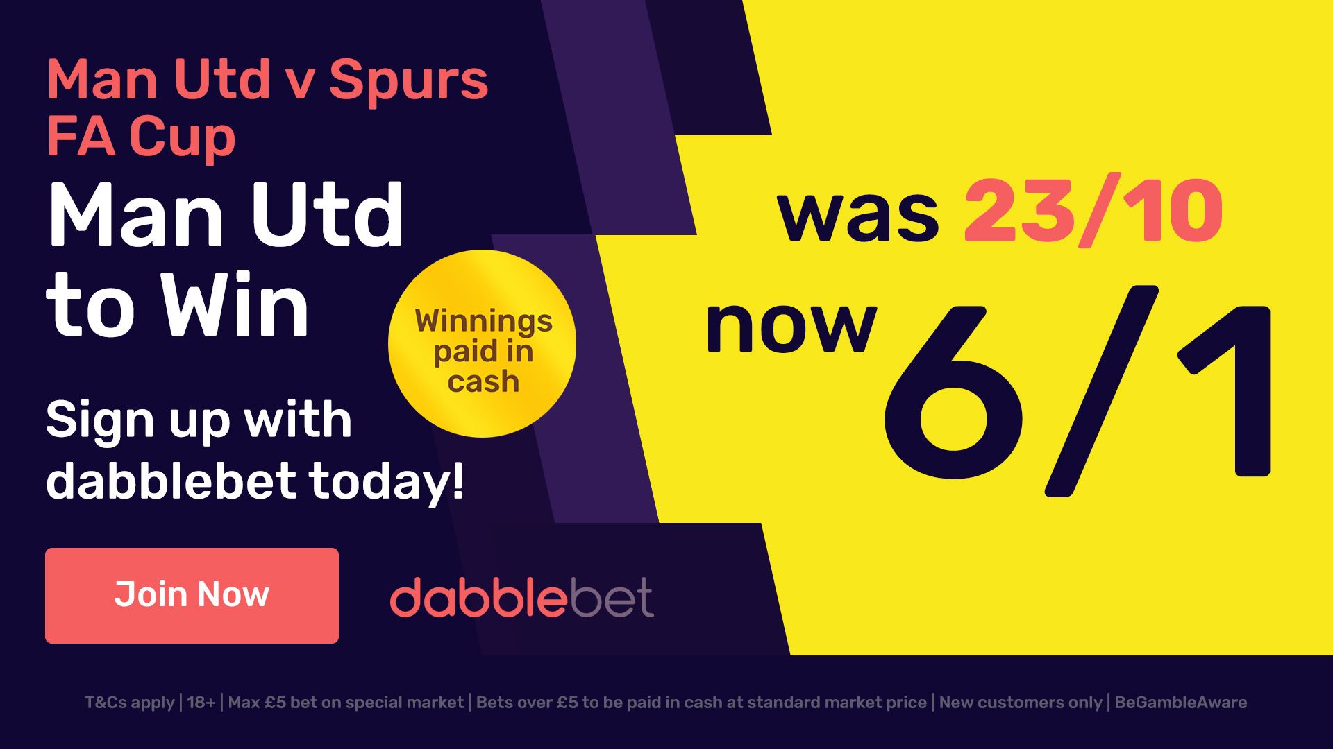 Manchester United to beat Spurs in article offer