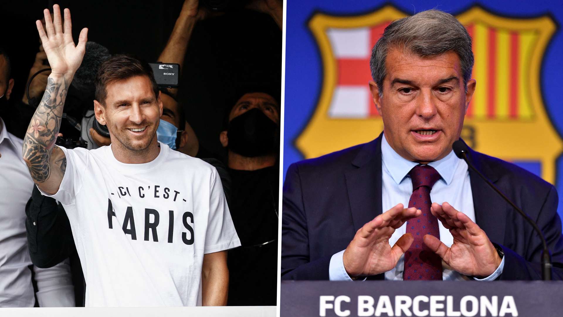 Lionel Messi, Joan Laporta GFX