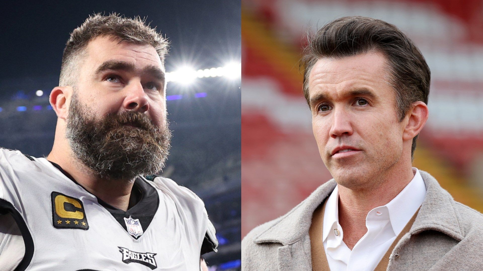 Jason Kelce Rob McElhenney GFX