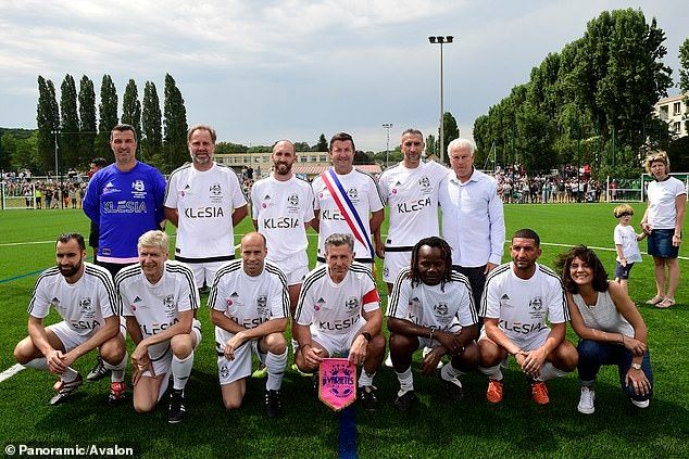 Arsene Wenger in a charity match at Variétés Club de France