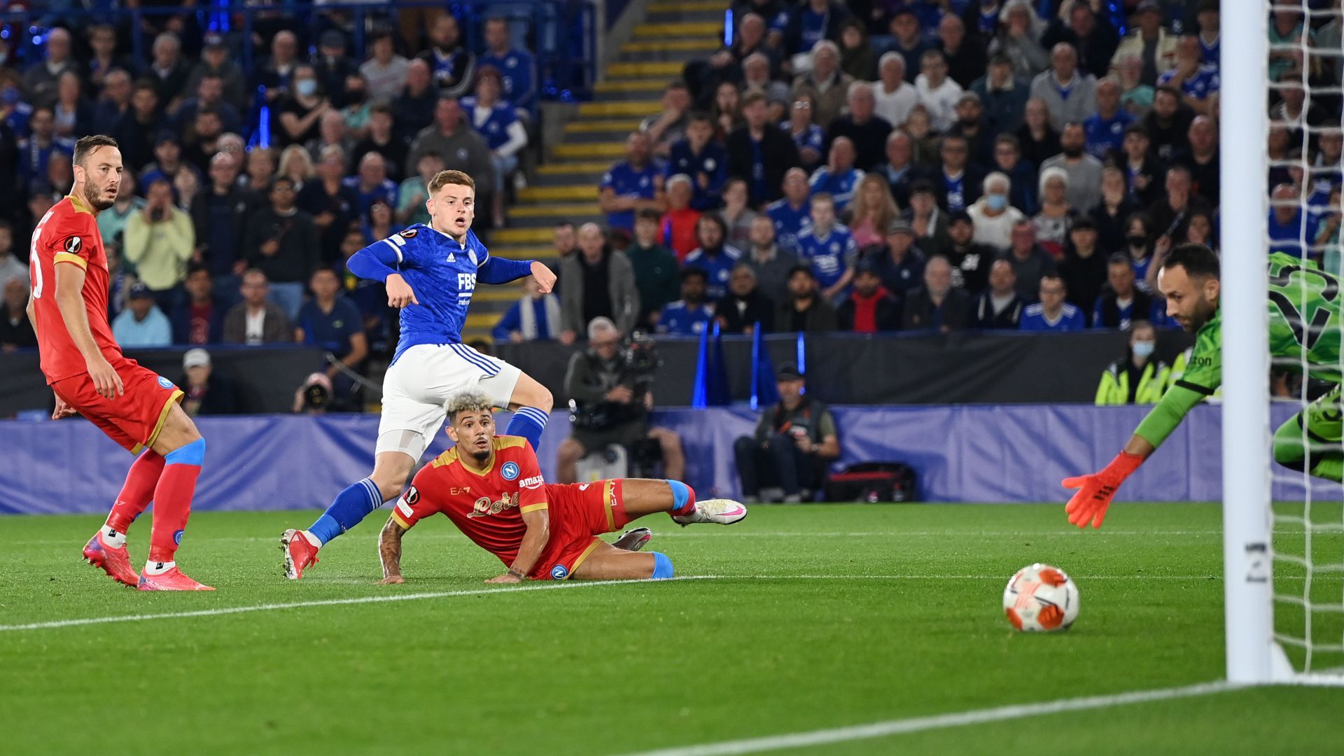 Harvey Barnes Leicester Napoli Europa League