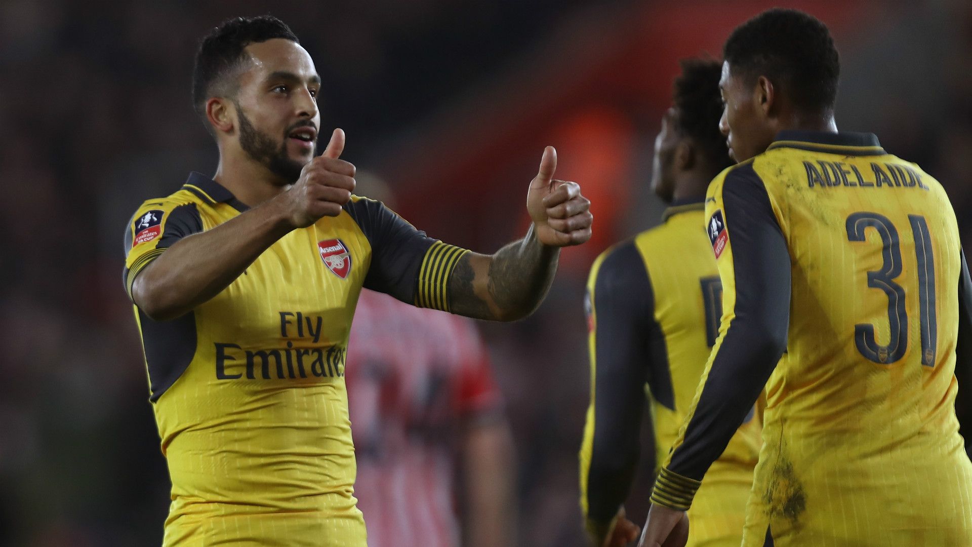 Theo Walcott Jeff Reine Adelaide Arsenal Southampton FA Cup