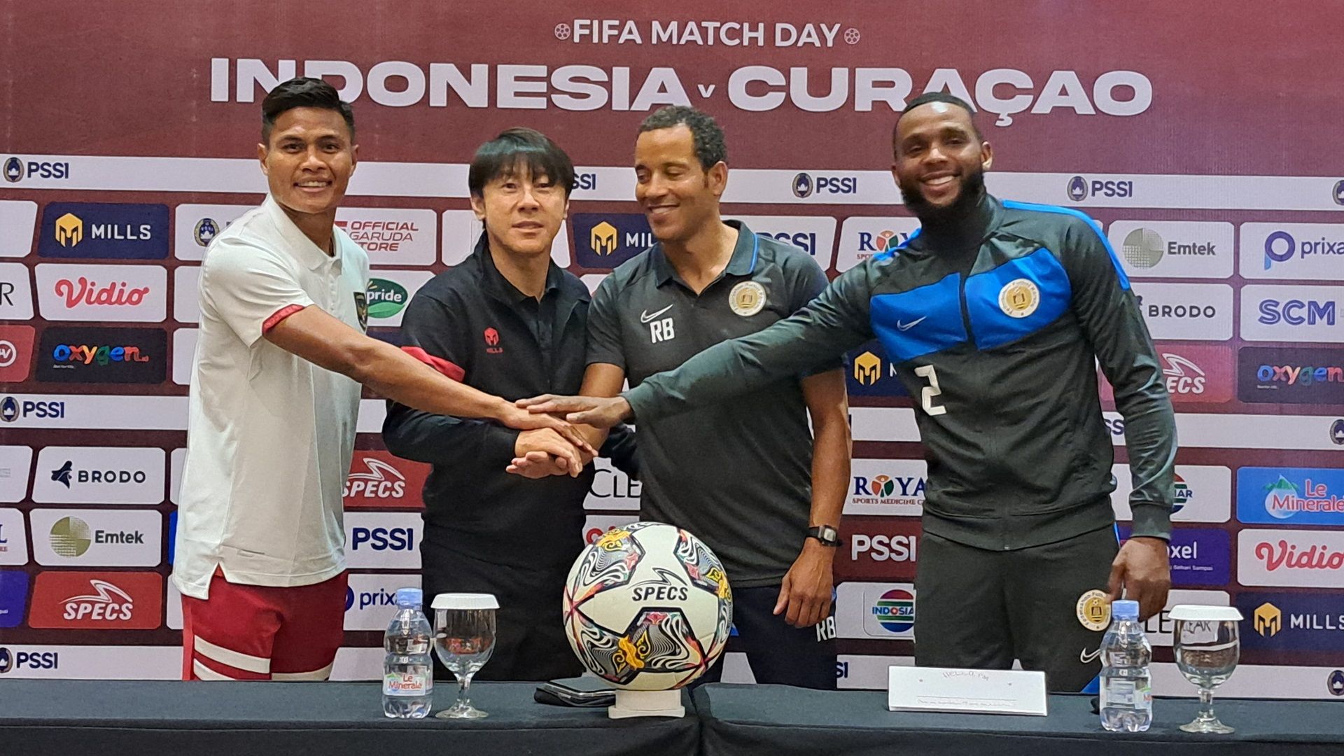 Konferensi Pers Indonesia vs Curacao