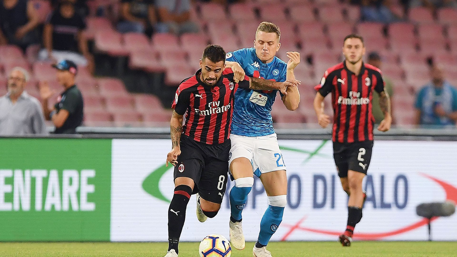 Suso Piotr Zielinski Napoli Milan Serie A