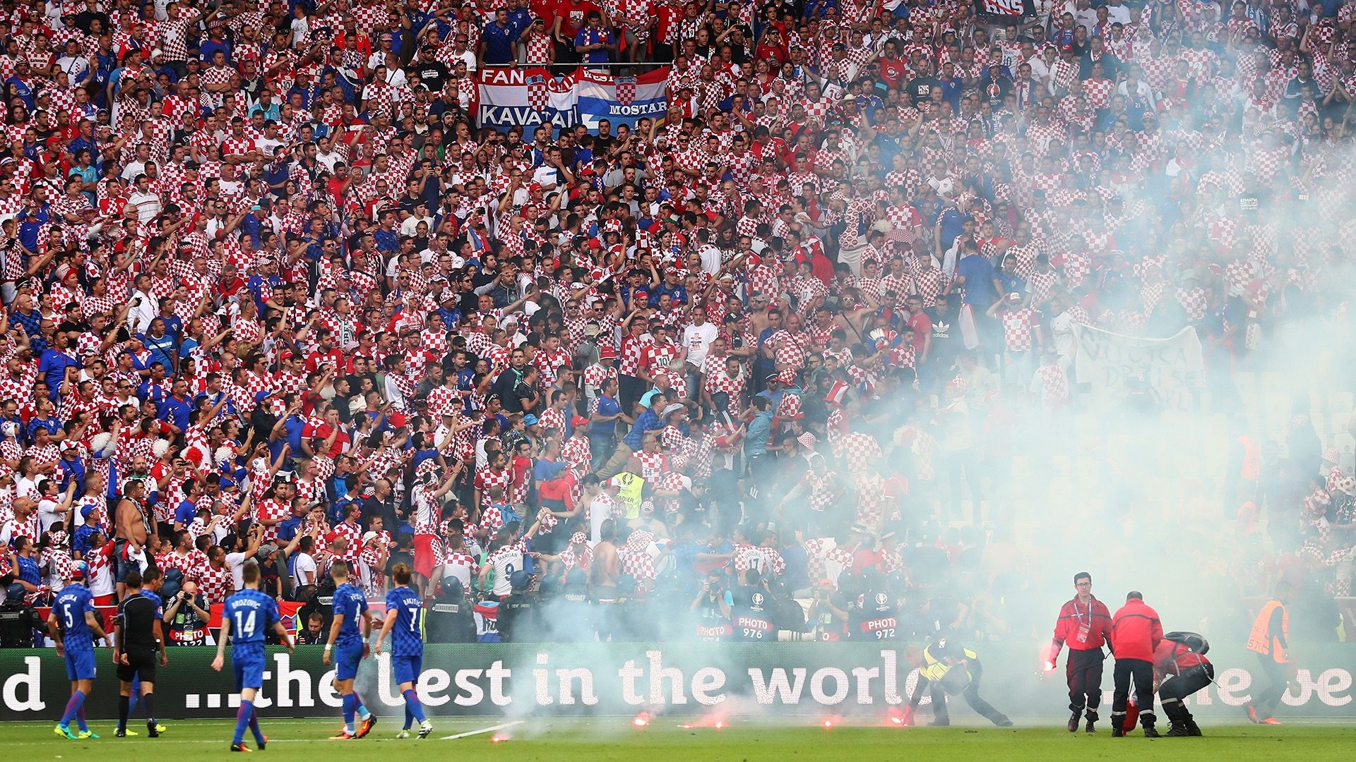 Croatia Crowd Trouble Euro 2016 Group D Czech Republic