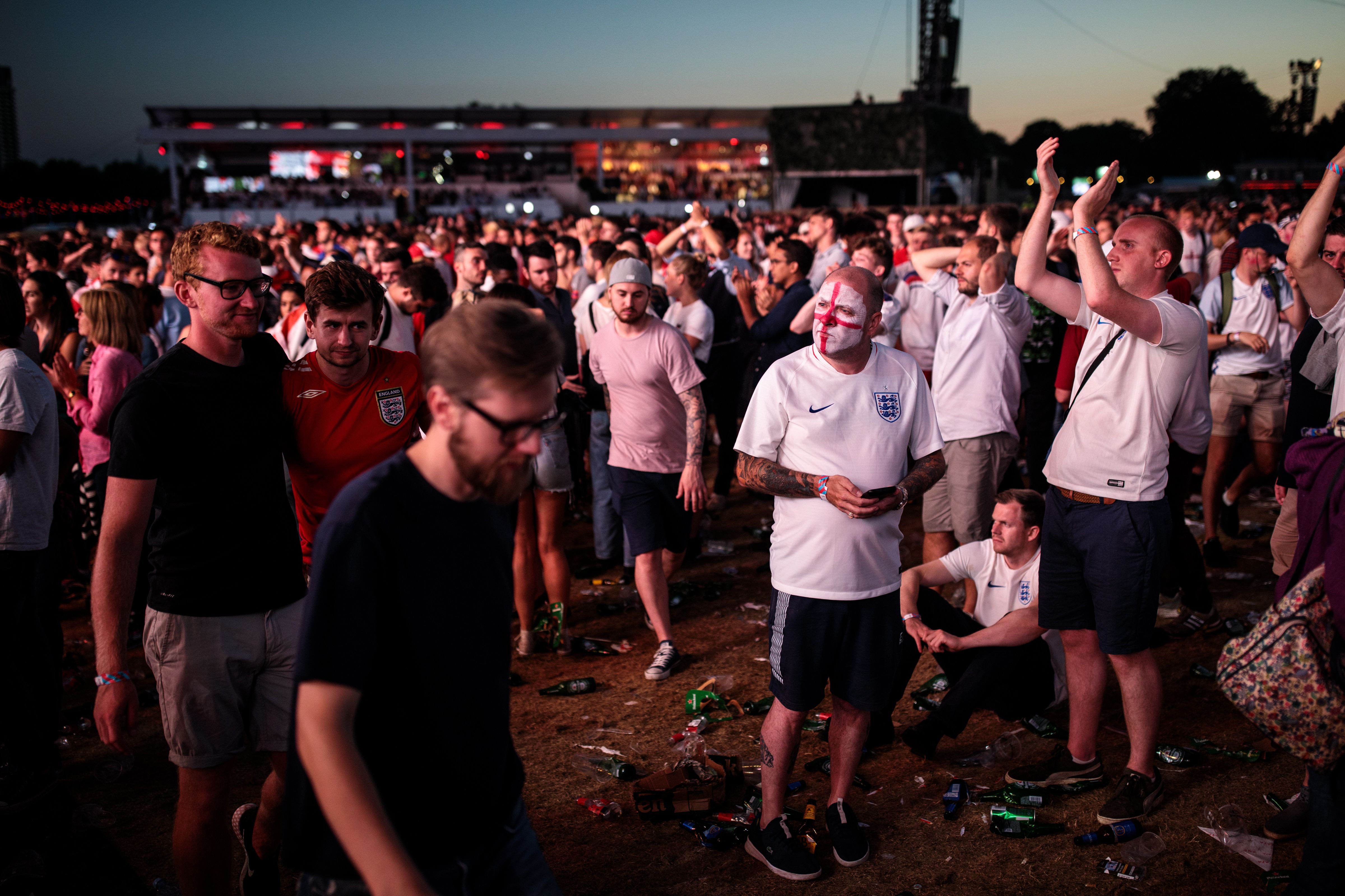 England reaction vs Croatia