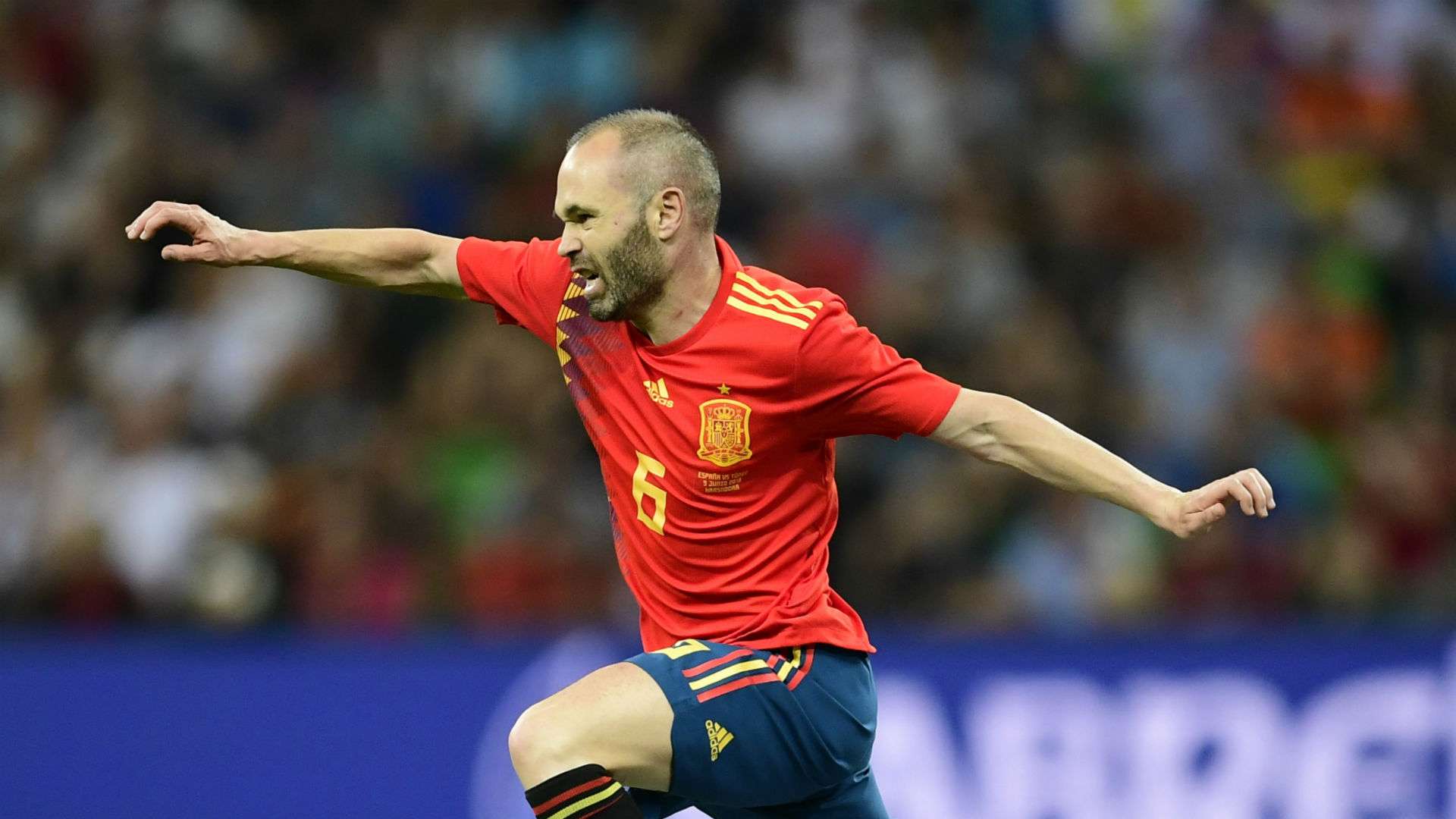 Andres Iniesta Spain international friendly 2018