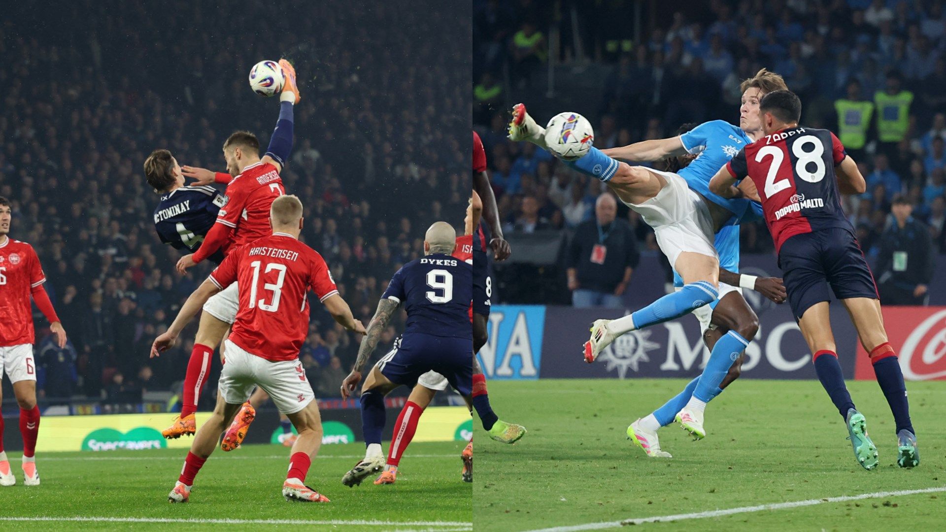 McTominay Napoli Cagliari Scozia Danimarca