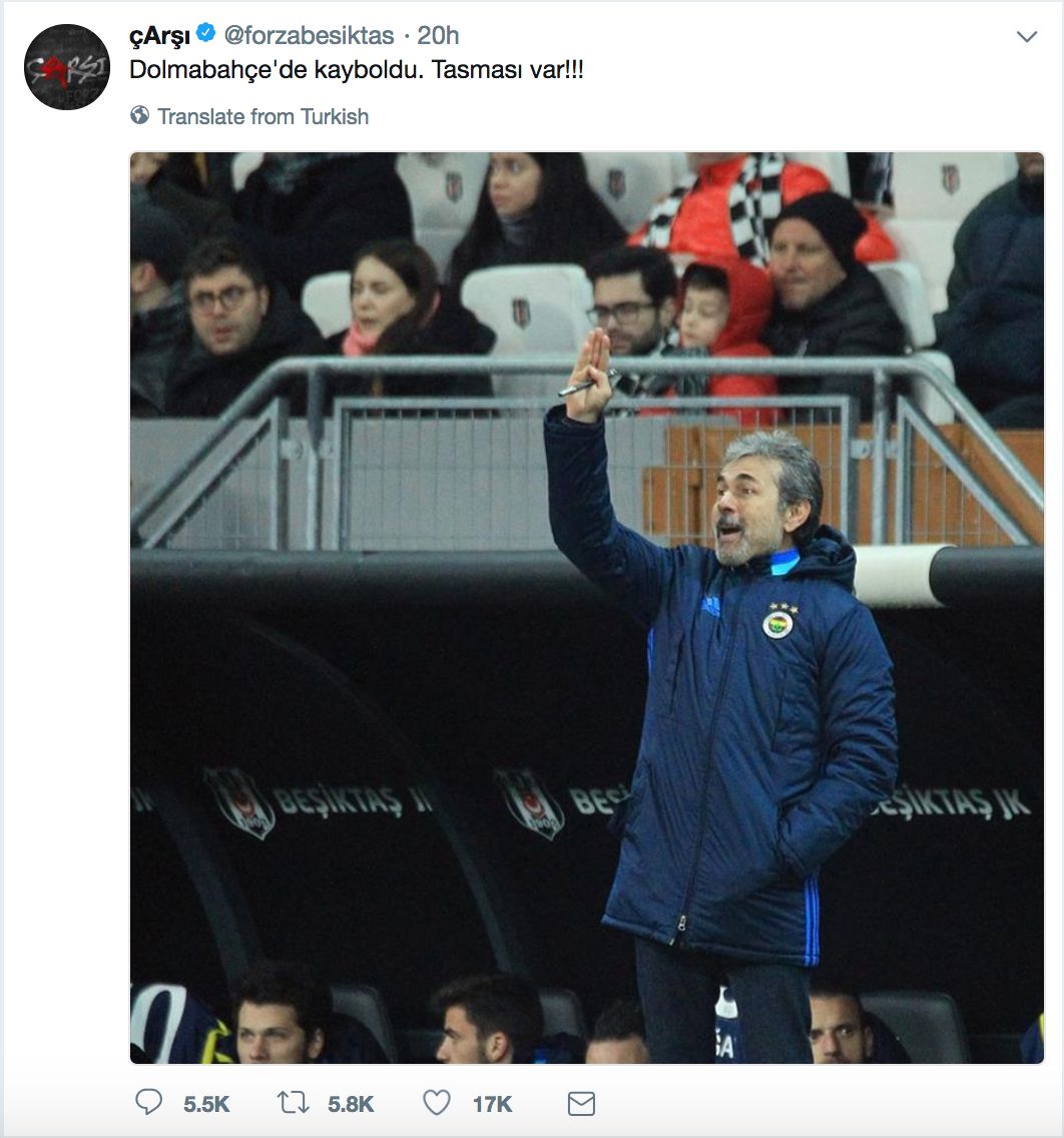 Çarşı Aykut Kocaman tweeti